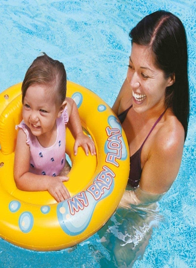 STACKRAID Inflatable Kid Swim Pool Water Float Ring Tube Boat for Kids Swimming Tube for Kids Swim Tube for Kids 26.5" (67cm)(1 to 3 Years) (Yellow Baby Float Tube) - Image 4